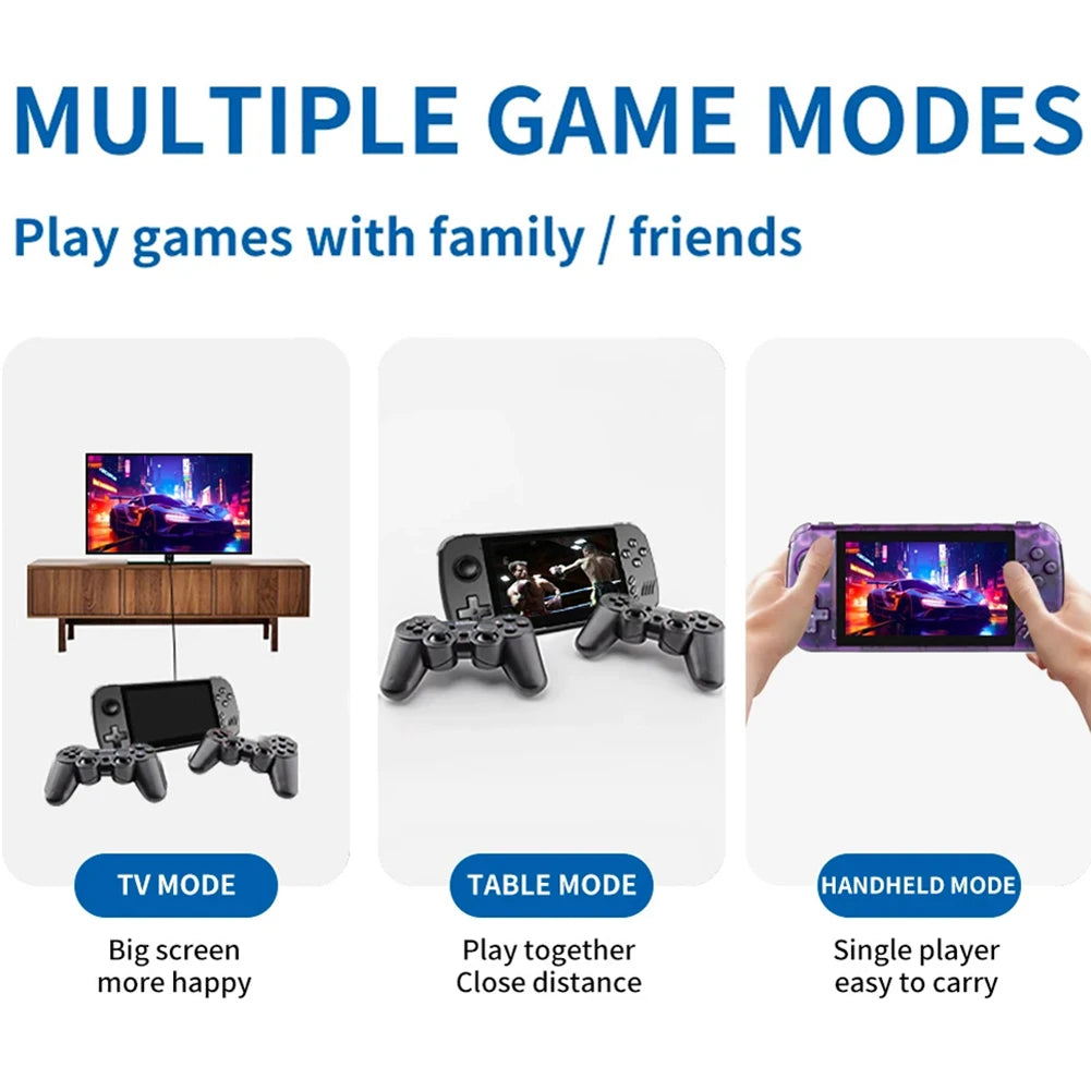 POWKIDDY X39 Pro Handheld Game Console with 4000+ Games 4.5-Inch Screen Portable Rechargeable Handheld Game Machine