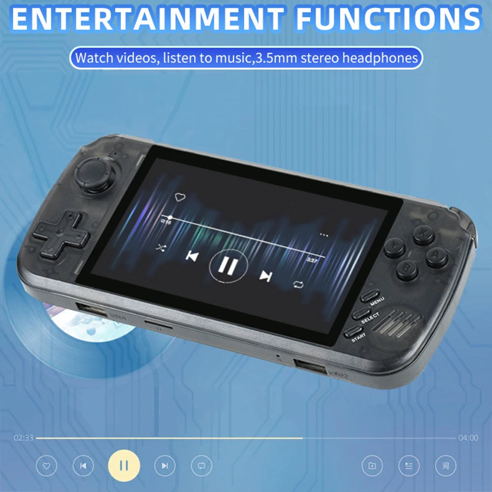 POWKIDDY X39 Pro Handheld Game Console with 4000+ Games 4.5-Inch Screen Portable Rechargeable Handheld Game Machine