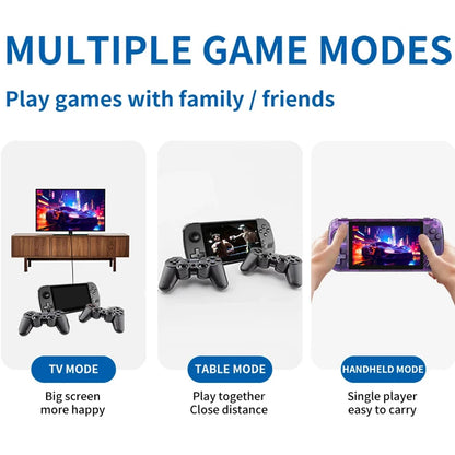 POWKIDDY X39 Pro Handheld Game Console with 4000+ Games 4.5-Inch Screen Portable Rechargeable Handheld Game Machine